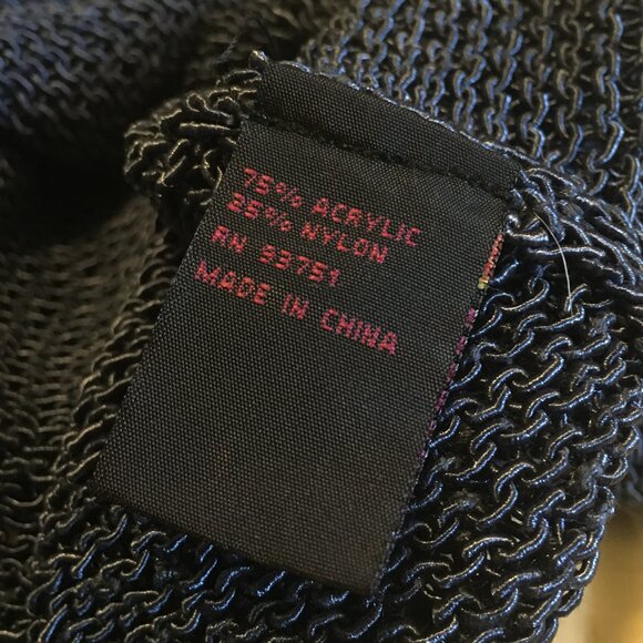 Vintage Colour Works Blue Sleeveless Mother of Pearl Button Knit Cardigan - Picture 9 of 14